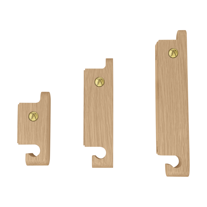 Zestaw 3 haczyków Multi Hooks - Oak - Andersen Furniture