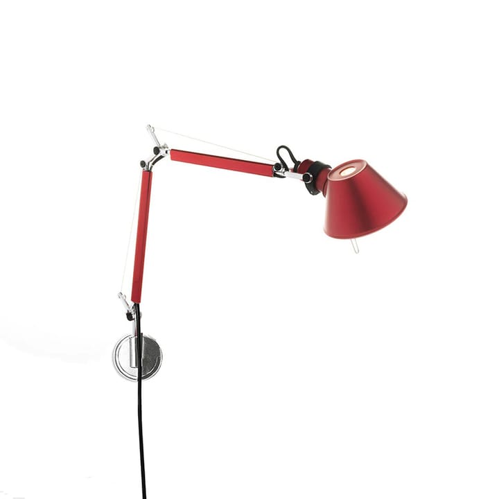 Tolomeo Micro lampa ścienno-sufitowa - anodowane na czerwono - Artemide