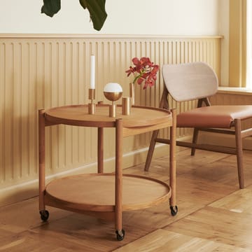 Bølling Tray Table model 60 stół obrotowy - dąb wędzony, stojak z dębu wędzonego olejowanego - Brdr. Krüger