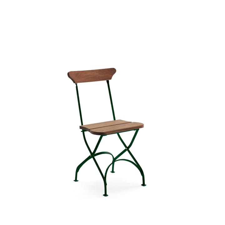 Krzesło Classic No. 2 - Mahoń olejowany, zielony stelaż - Byarums bruk
