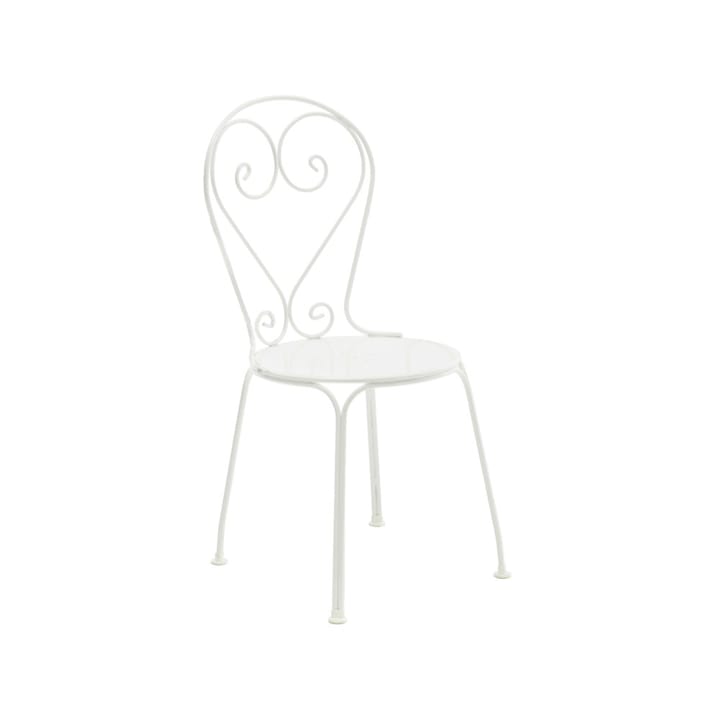 Krzesło Classic No.1 - Kolor biały, Siedzisko metalowe - Byarums bruk