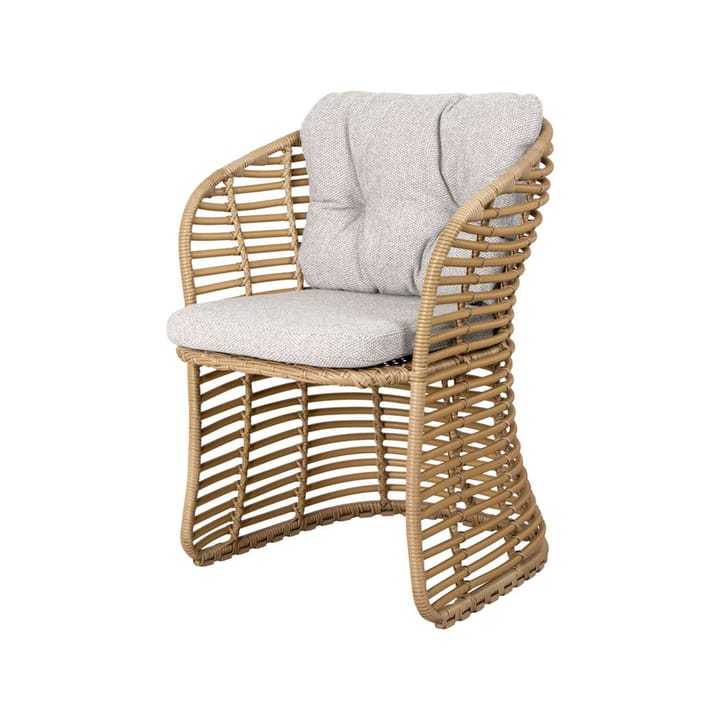 Krzesło Basket z poduszką - Cane-Line wove Light Grey - Cane-line