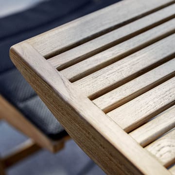 Składany stół Flip 80x80x72,5 cm - drewno tekowe - Cane-line