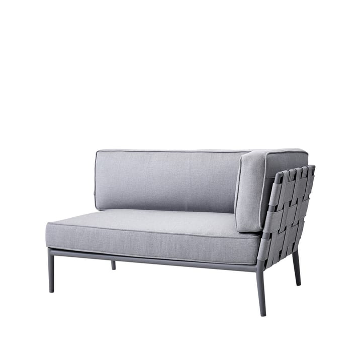 Sofa modu�łowa Conic - Light Grey-lewostronna w zestawie z poduszkami - Cane-line