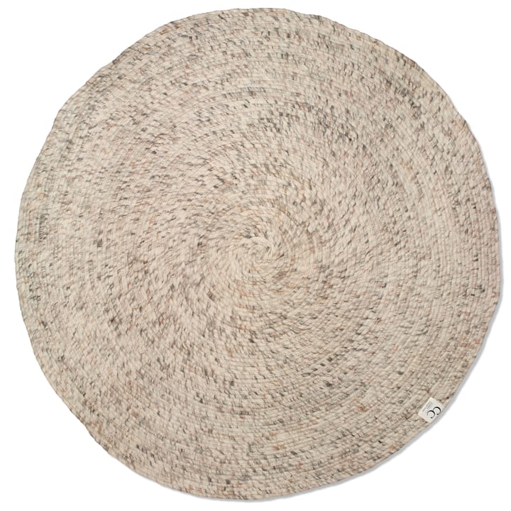 Dywan z wełny Merino okr�ągły Ø160 cm - Beżowy - Classic Collection