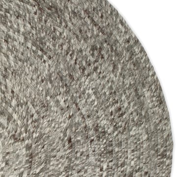 Dywan z wełny Merino okrągły Ø200 cm - Szary - Classic Collection