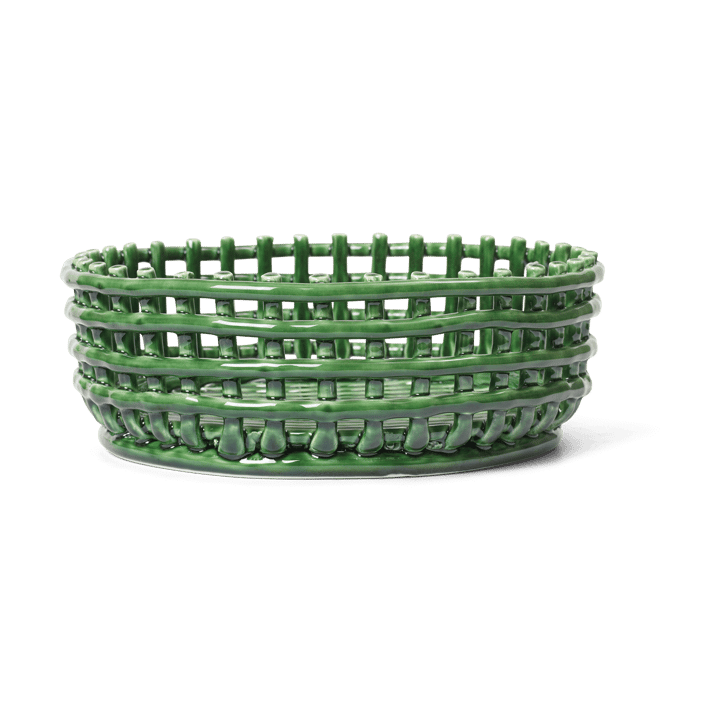 Ceramic pleciona miska - Emerald Green - Ferm LIVING