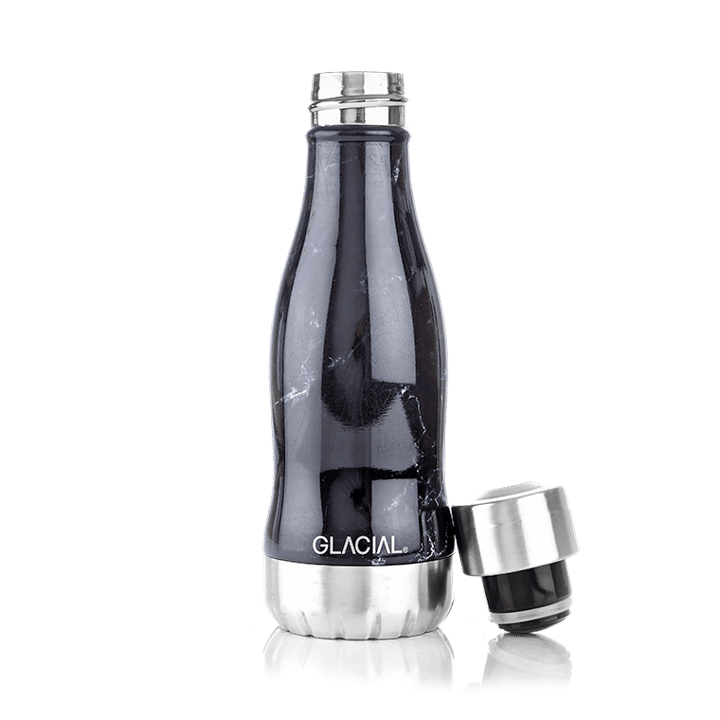 Glacial butelka na wodę 280 ml - Black marble - Glacial