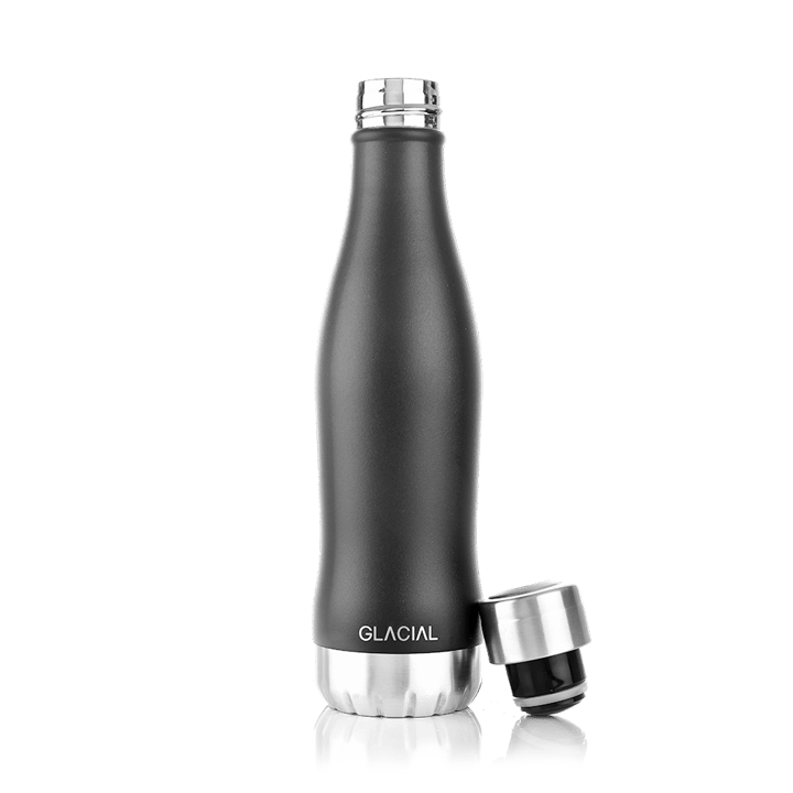 Glacial butelka na wodę 400 ml - Matte black - Glacial