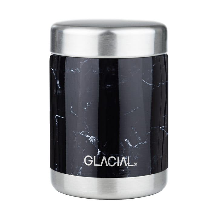 Glacial matowy termos 350 ml - Black marble - Glacial