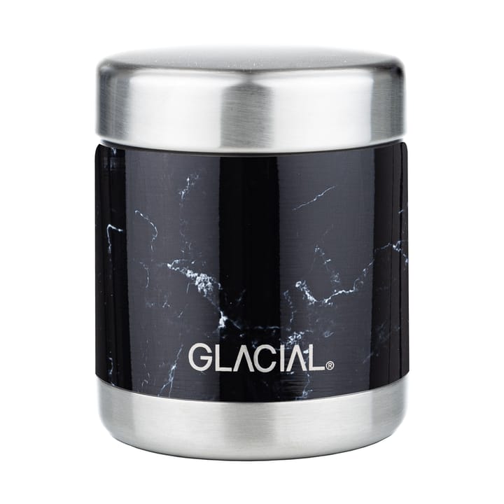 Glacial matowy termos 450 ml - Black marble - Glacial