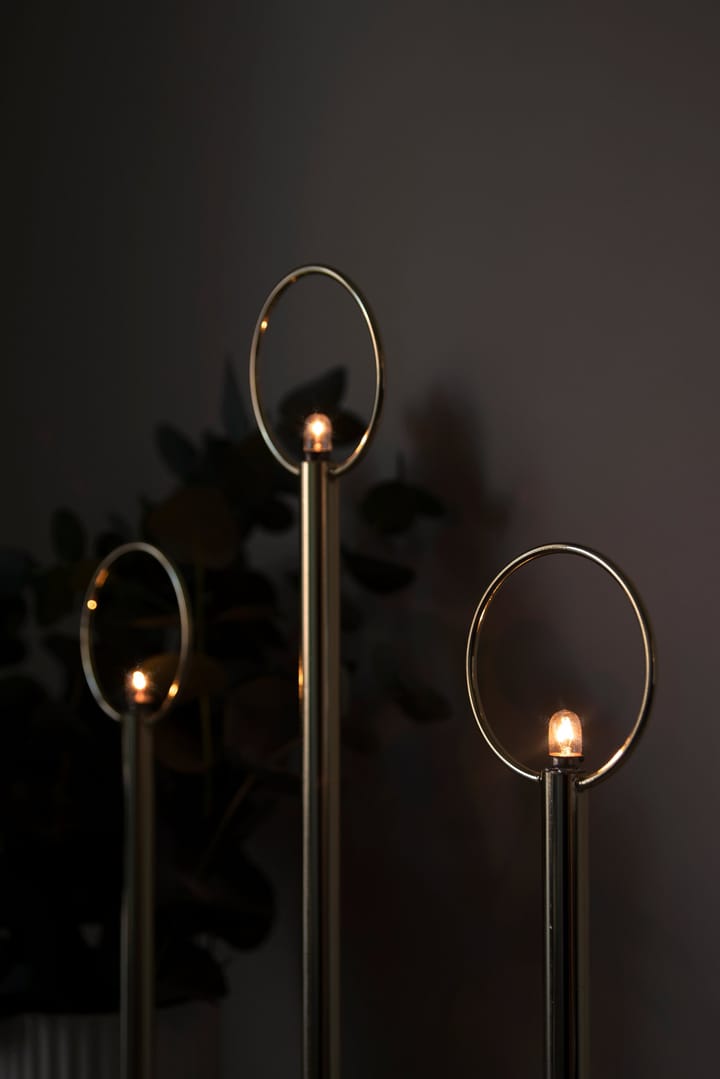 Natale 3 świecznik adwentowy - mosiądz - Globen Lighting