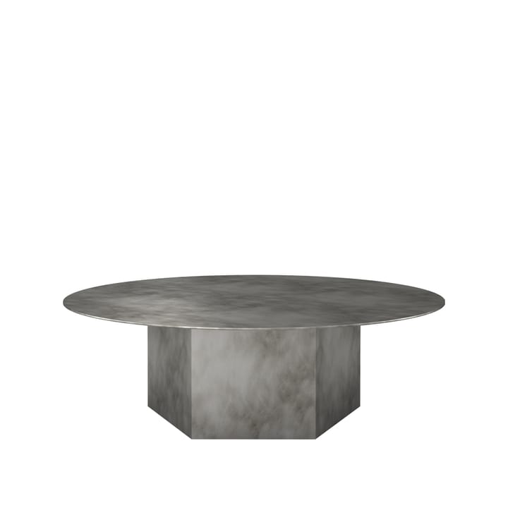 Epic Steel stolik kawowy - misty grey, ø110cm - GUBI