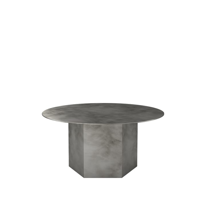 Epic Steel stolik kawowy - misty grey, ø80cm - GUBI