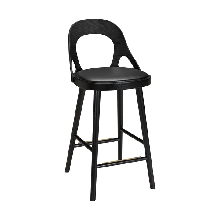 Colibri  krzesło barowe 74 cm - Bejca carna - czarne siedzisko - Hans K