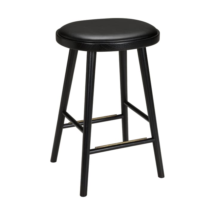 Colibri  krzesło barowe 74 cm - Bejca - czarny dąb, czarne siedzisko - Hans K