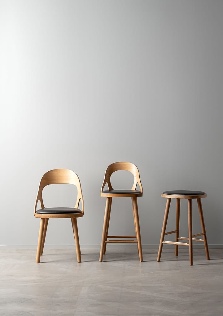 Krzesło Colibri  - Dąb olejowany - czarne siedzisko - Hans K