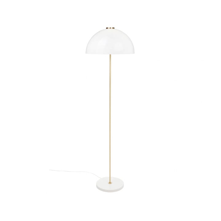 Kupoli lampa podłogowa - Biały-mosiężne detale-biały klosz - Innolux