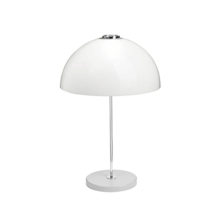 Kupoli lampa stołowa - szary-metalowe detale-biały klosz - Innolux