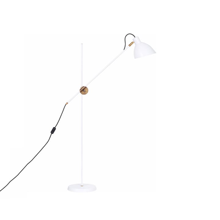 KH1 lampa podłogowa - biały matowy, mosiądz  - Konsthantverk