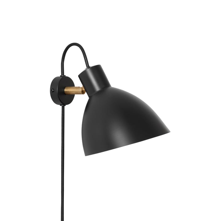 KH1 lampa ścienna - czarny matowy, mosiądz  - Konsthantverk
