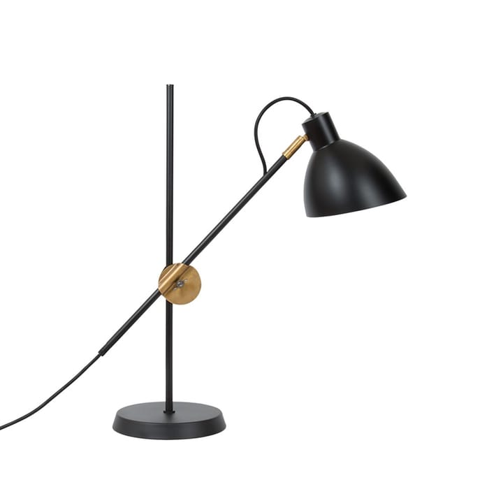KH1 lampa stołowa - czarny matowy, mosiądz  - Konsthantverk
