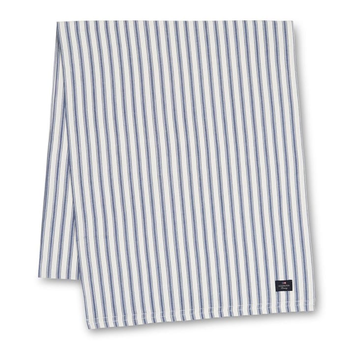 Icons Herringbone Striped bieżnik 50x150 cm - Blue-white - Lexington