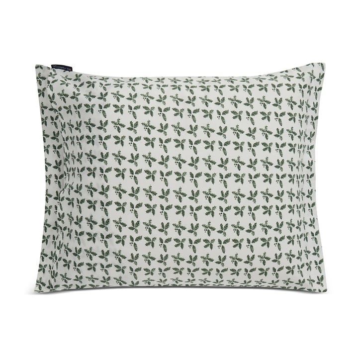 Poszewka na poduszkę Holly Printed Cotton Sateen 50x60 cm - Biały-zielony - Lexington