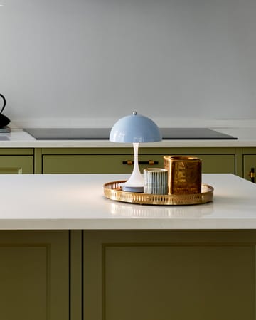 Lampa stołowa Panthella 160 portable - Jasnoniebieski - Louis Poulsen