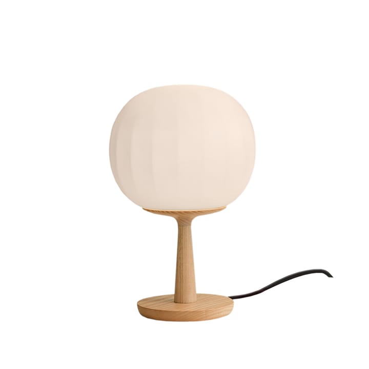 Lita lampa stołowa - ø18 cm, popielowy stojak - Luceplan