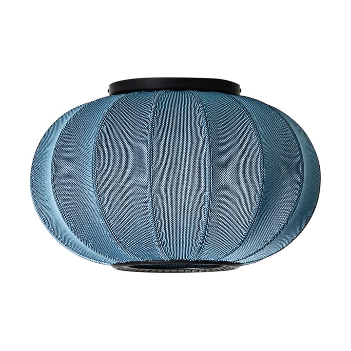 Knit-Wit 45 Oval lampa ścienna i sufitowa - Blue stone - Made By Hand