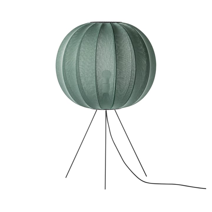Lampa podłogowa Knit-Wit 60 Round Medium - Tweed green - Made By Hand