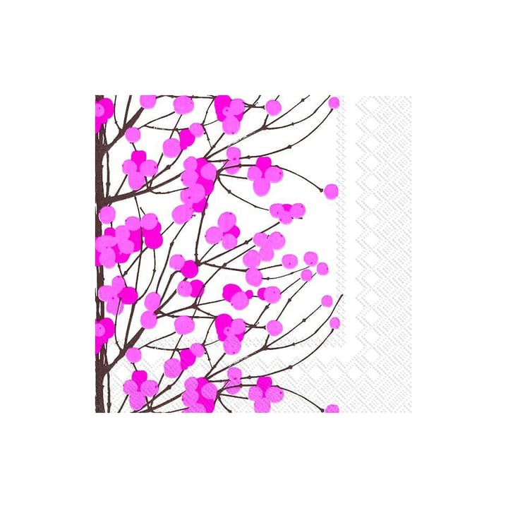 Lumimarja serwetki 33x33 cm 20-pak - Biało-różowy - Marimekko