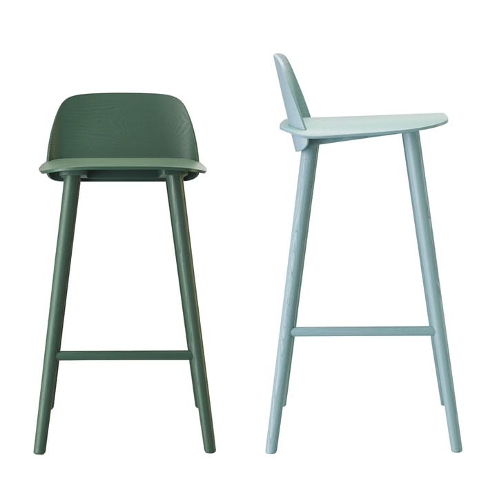 Nerd krzesło barowe 75 cm - Green - Muuto