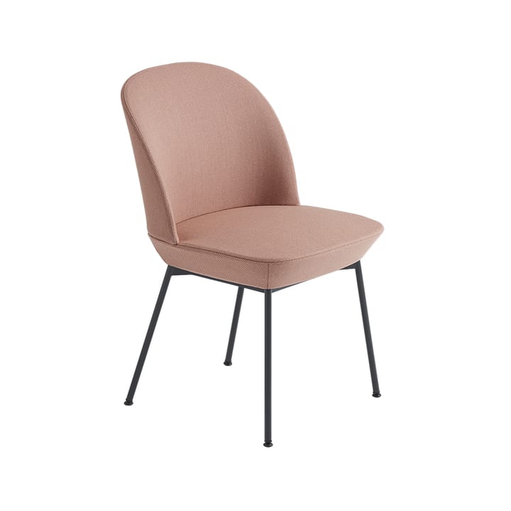 Oslo krzesło boczne pokryte tkaniną - Twill weave 530-Anthracite - Muuto