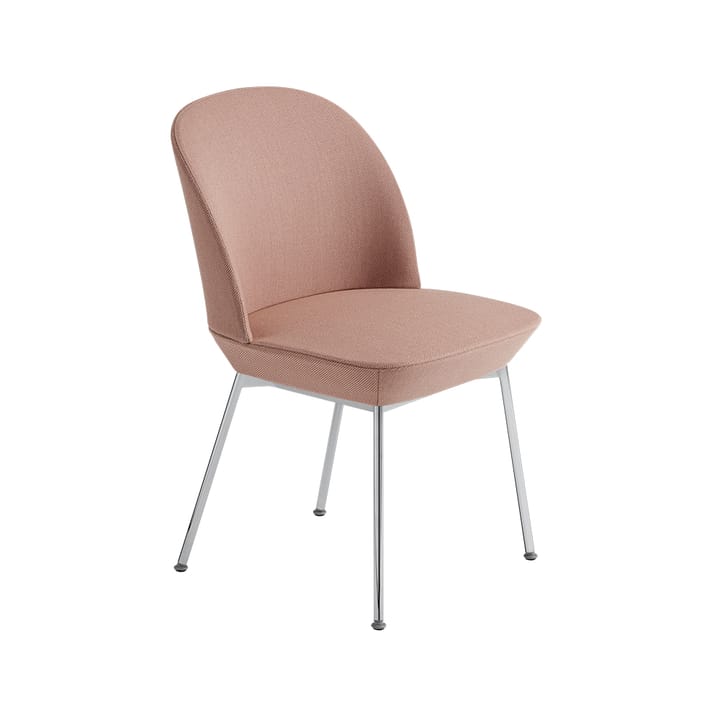 Oslo krzesło boczne pokryte tkaniną - Twill weave 530-Chrome - Muuto