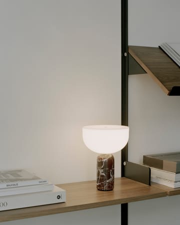 Lampa stołowa przenośna Kizu - Rosso Levanto - New Works