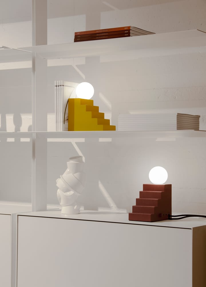 Lampa stołowa Stair - Głęboka czerwień - Oblure