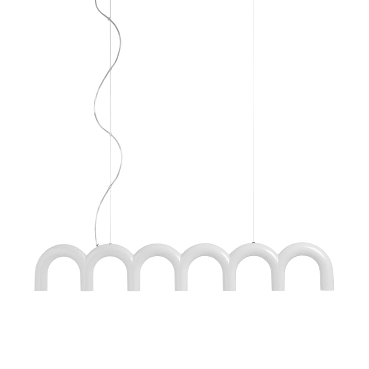 Lampa wisząca Arch o długości 125,6 cm - Biały - Oblure