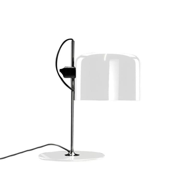 Coupé 2202 lampa stołowa - white, chromowany stojak - Oluce