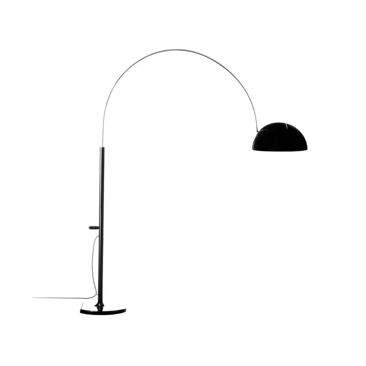 Coupé 3320 lampa podłogowa - black, chromowany stojak - Oluce