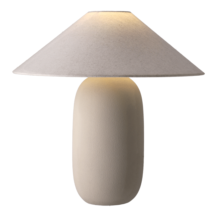 Lampa stołowa Boulder 48 cm beige-nature - Podstawa lampy - Scandi Living