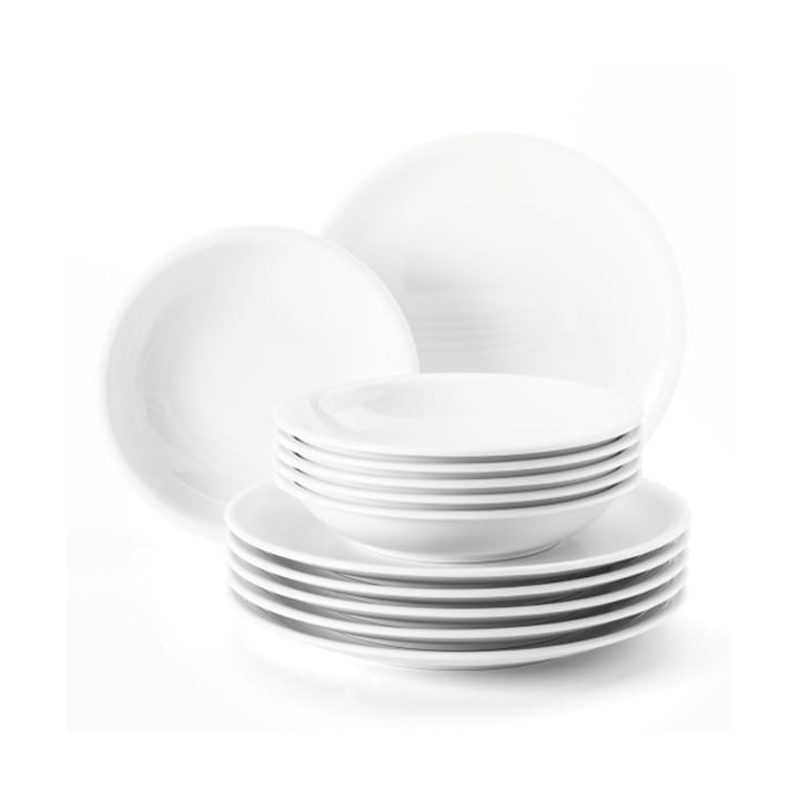 Compact zestaw obiadowy 12 części - Biały - Seltmann Weiden