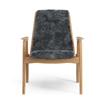 Fotel z laminatu dąb olejowany/skóra owcza - Charcoal (ciemnoszary) - Swedese