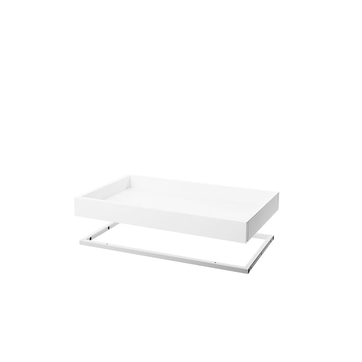 Molto półka korytkowa 560 - biały, w tym biała metalowa rama - Zweed
