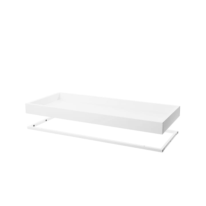 Molto półka korytkowa 840 - biały, w tym biała metalowa rama - Zweed