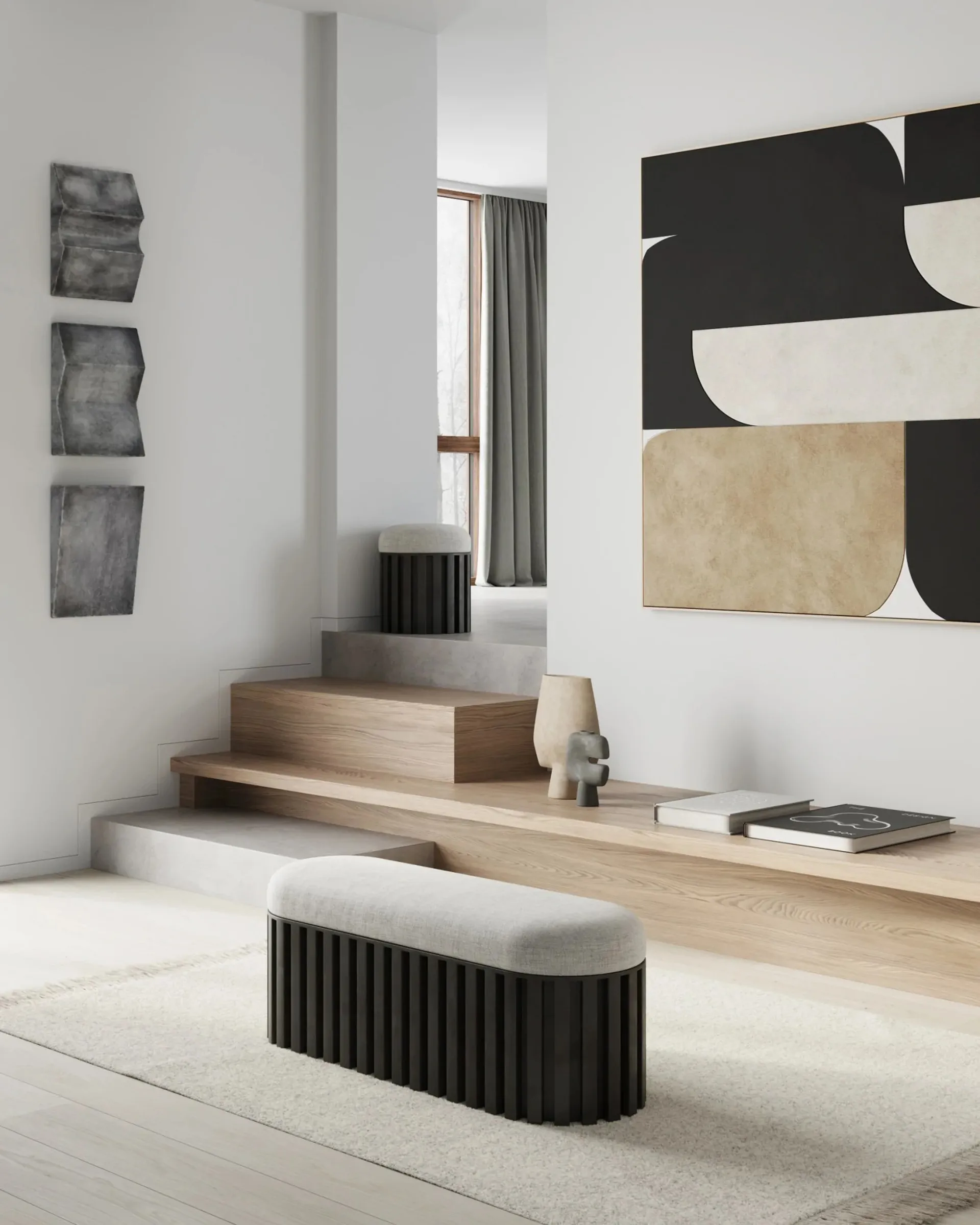 Ławka Tribu len, Coffee-white chalk 101 Copenhagen