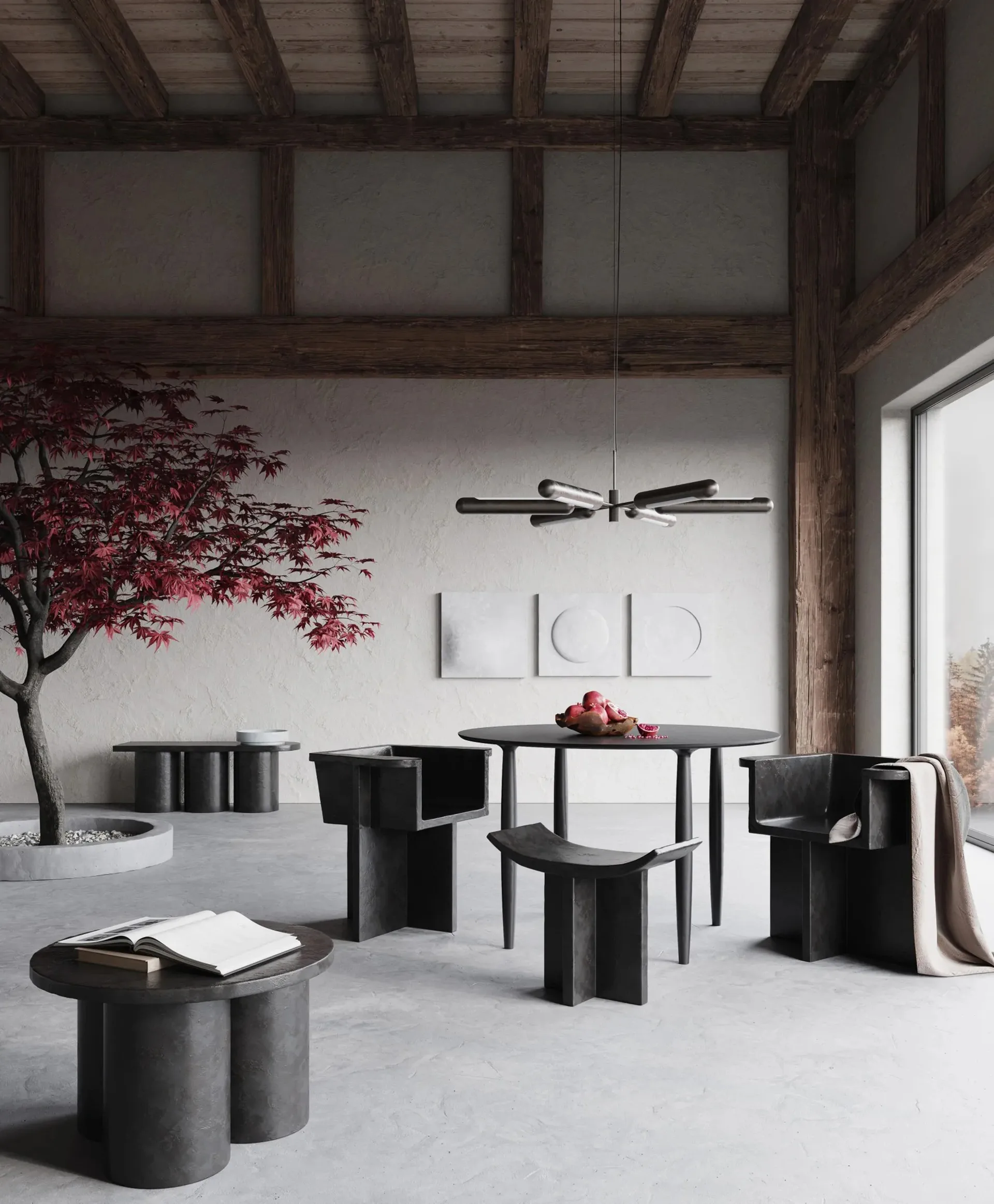 Big Foot stolik boczny Ø65 cm, Kawa 101 Copenhagen