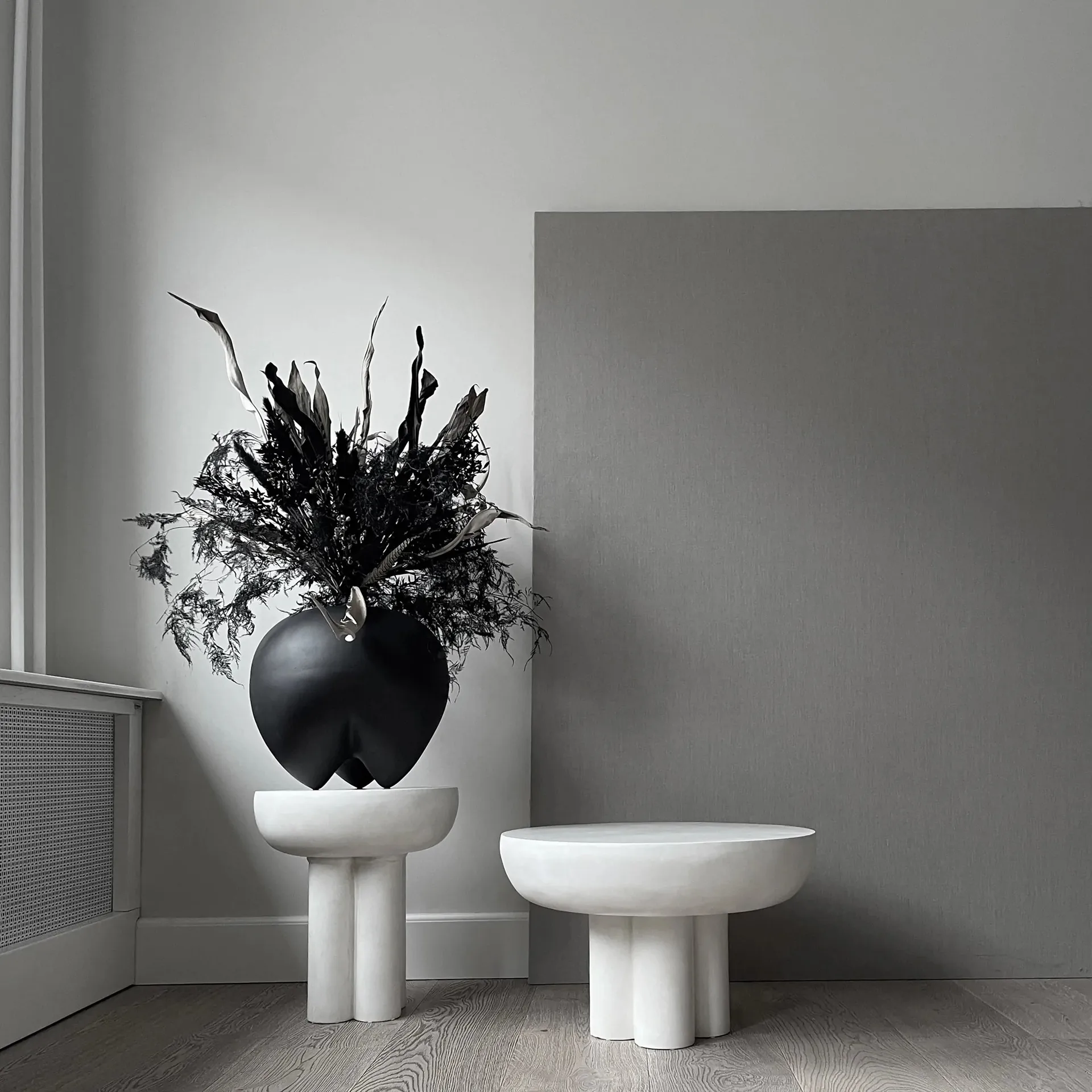 Crown wysoki stolik boczny Ø45 cm, Bone white 101 Copenhagen