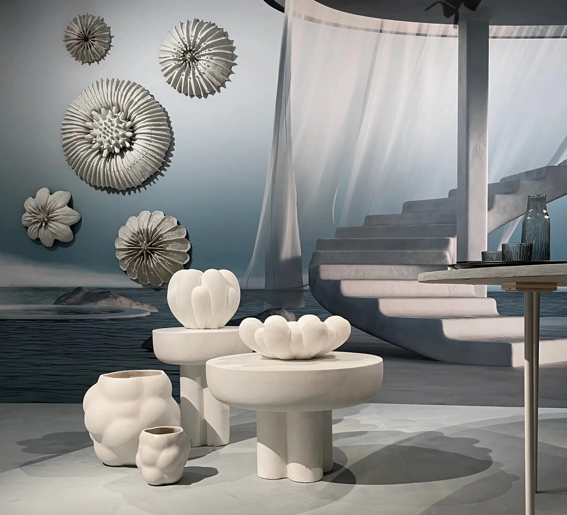 Crown wysoki stolik boczny Ø45 cm, Bone white 101 Copenhagen